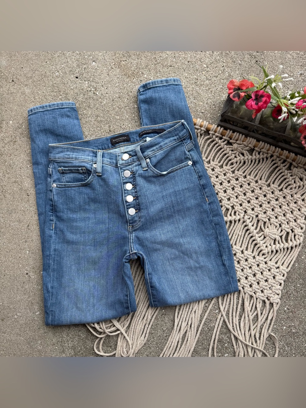 Banana Republic High Rise Skinny Jeans Size 27